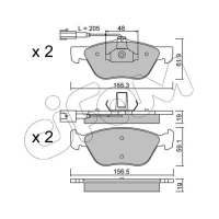 Brake pads for disc brakes