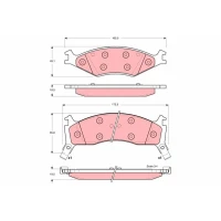 Brake pads for disc brakes