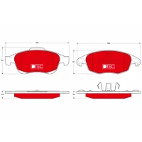 Brake pads for disc brakes