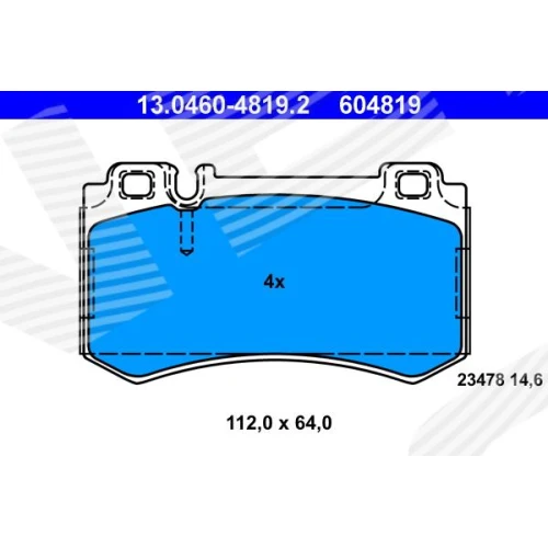 BRAKE PADS FOR DISC BRAKES - 0