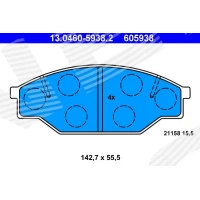 Brake pads for disc brakes