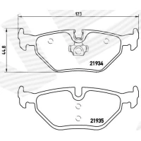 Brake pads for disc brakes