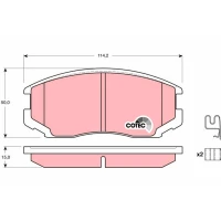 Brake pads for disc brakes