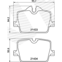 Brake pads for disc brakes