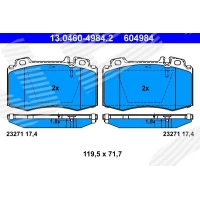 Brake pads for disc brakes