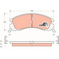 Brake pads for disc brakes