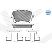 Brake pads for disc brakes