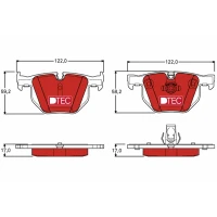 Brake pads for disc brakes