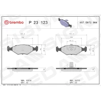 Brake pads for disc brakes