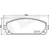 Brake pads for disc brakes