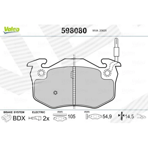 BRAKE PADS FOR DISC BRAKES - 0