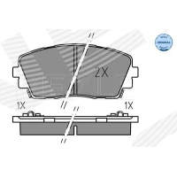 Brake pads for disc brakes