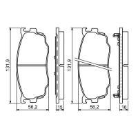 Brake pads for disc brakes