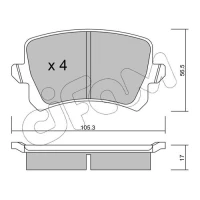 Brake pads for disc brakes