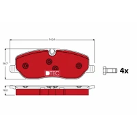 Brake pads for disc brakes