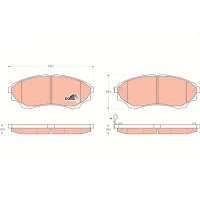 Brake pads for disc brakes