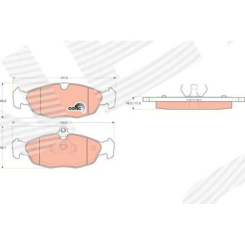 BRAKE PADS FOR DISC BRAKES - 0