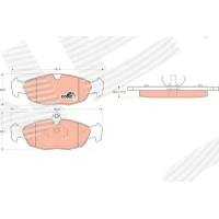 Brake pads for disc brakes