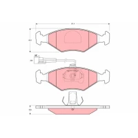 Brake pads for disc brakes