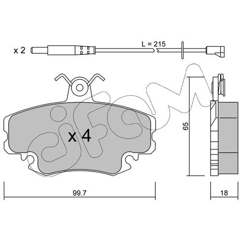 BRAKE PADS FOR DISC BRAKES - 0