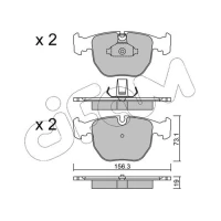 Brake pads for disc brakes