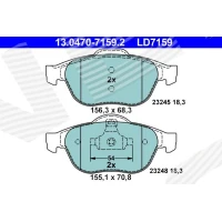 Brake pads for disc brakes