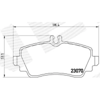 Brake pads for disc brakes