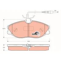 Brake pads for disc brakes