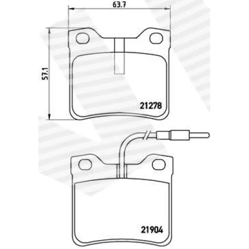 BRAKE PADS FOR DISC BRAKES - 0