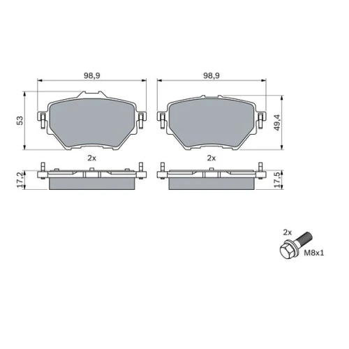 BRAKE PADS FOR DISC BRAKES - 4