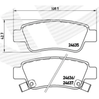 Brake pads for disc brakes