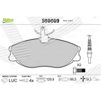 Brake pads for disc brakes