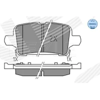 Brake pads for disc brakes