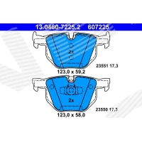 Brake pads for disc brakes