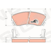 Brake pads for disc brakes