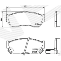 Brake pads for disc brakes