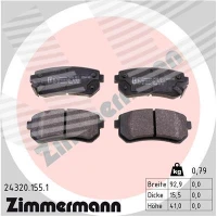 Brake pads for disc brakes