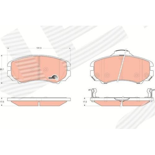 BRAKE PADS FOR DISC BRAKES - 0