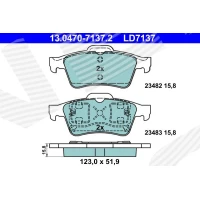 Brake pads for disc brakes