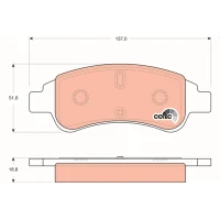 Brake pads for disc brakes