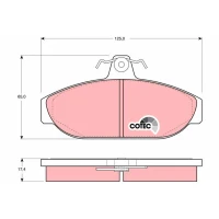 Brake pads for disc brakes