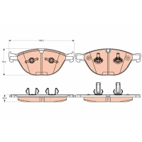 Brake pads for disc brakes