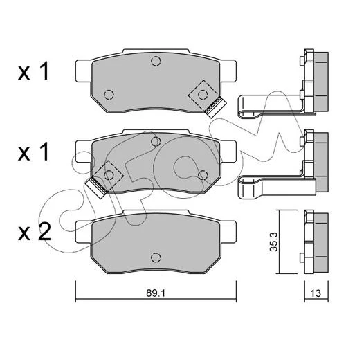 BRAKE PADS FOR DISC BRAKES - 0