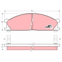 Brake pads for disc brakes