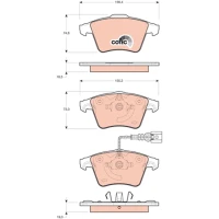 Brake pads for disc brakes