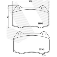 Brake pads for disc brakes