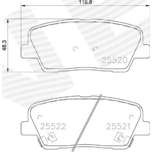 BRAKE PADS FOR DISC BRAKES - 0