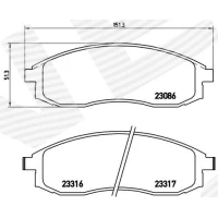 Brake pads for disc brakes