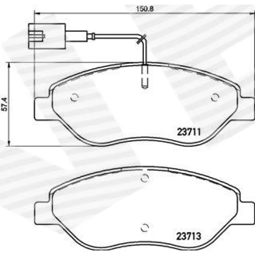 BRAKE PADS FOR DISC BRAKES - 0