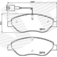 Brake pads for disc brakes